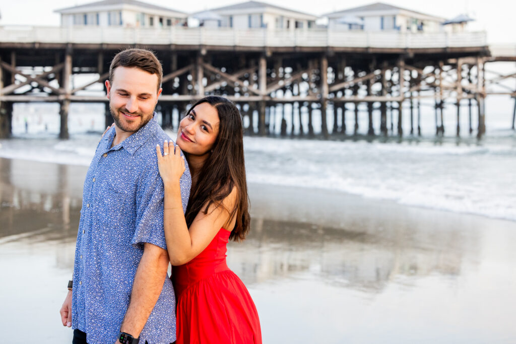 Pacific Beach Proposal Photographer: A Cross-Border Love Story at Crystal Pier san diego engagement photographer 7